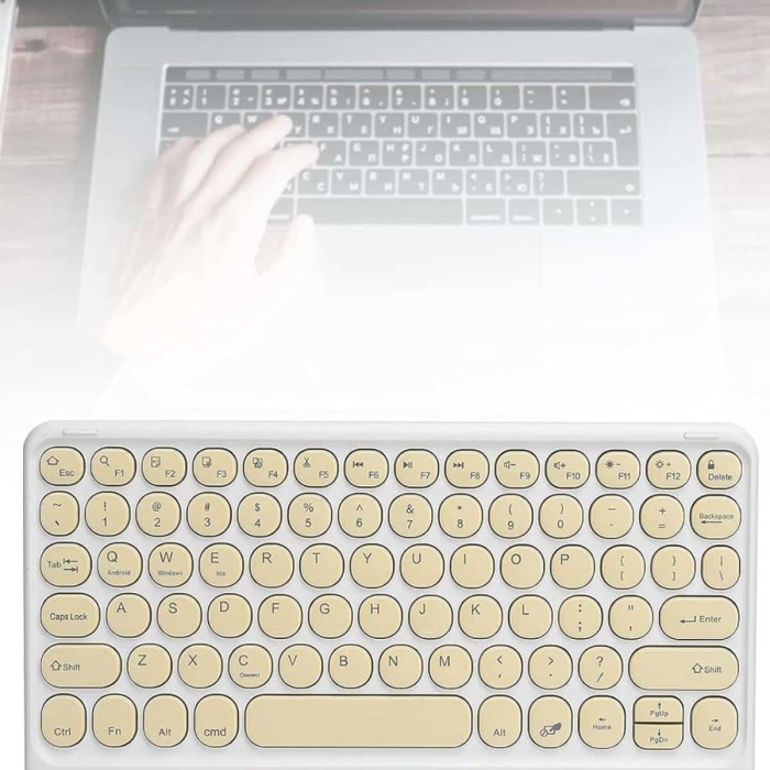 KESGİN MARKET ® Profesyonel Wifi Q Klavye Bluetooth Klavye Touchpad 10.8 Inç