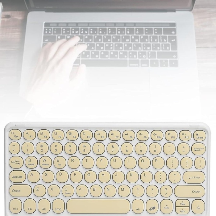 KESGİN MARKET ® Bluetooth Touchpad Klavye 10.9 inch Kablosuz Wifi Q Klavye Slim