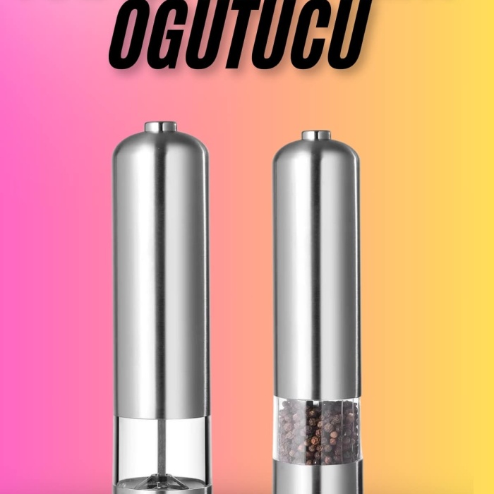 KESGİN MARKET ® Tuz Baharat Öğütücü Otomatik Baharat Değirmeni Uzun Ömürlü Pratik