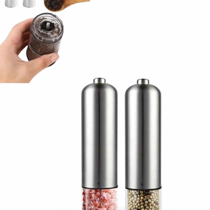 KESGİN MARKET ® Tuz Baharat Öğütücü Otomatik Baharat Değirmeni Uzun Ömürlü Pratik