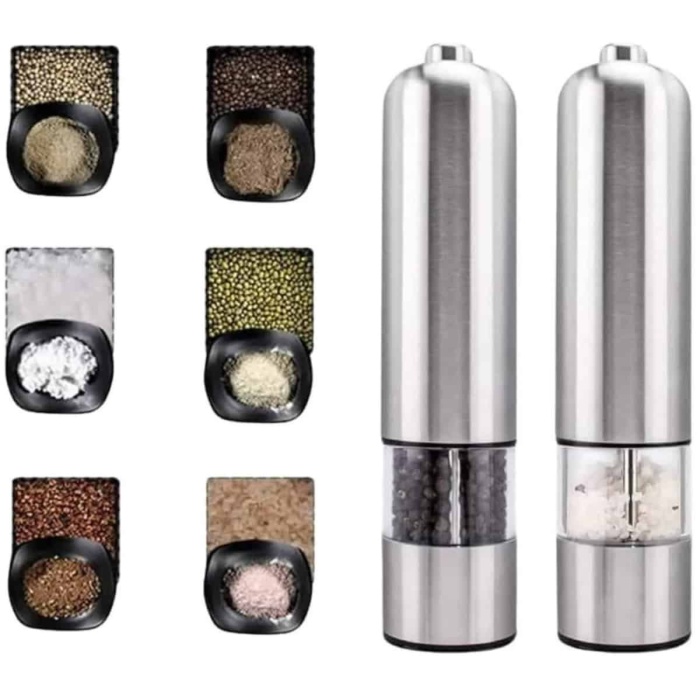 KESGİN MARKET ® Tuz Baharat Öğütücü Otomatik Baharat Değirmeni Uzun Ömürlü Pratik