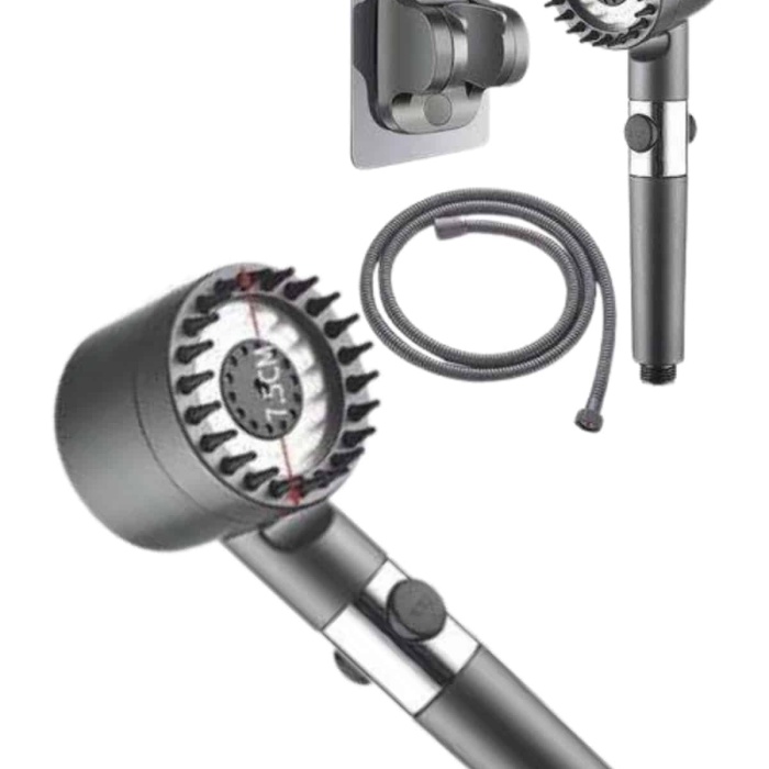 KESGİN MARKET ® Yeni Nesil Duş Başlığı Paslanmaz Çelik Masaj Etkili Ergonomik Tasarım Su Basınçlı