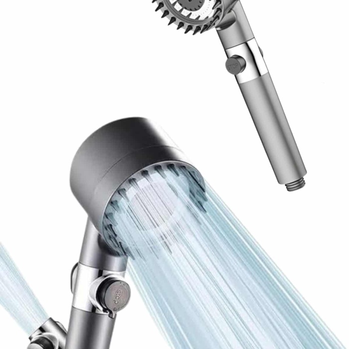 KESGİN MARKET ® Duş Başlığı Profesyonel Masaj Başlıklı 3 Modlu Yeni Nesil Masaj Uçlu Su Tasarruflu