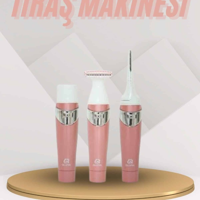 KESGİN MARKET ® Yüz Kaş ve Tüm Vücut Epilasyon Aleti 3 Başlıklı Hassas Ciltlere Uygun Epilatör