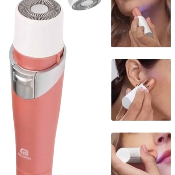 KESGİN MARKET ® Yüz Kaş ve Tüm Vücut Epilasyon Aleti 3 Başlıklı Hassas Ciltlere Uygun Epilatör