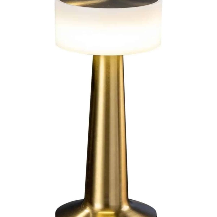 KESGİN MARKET ® Kablosuz Renkli Masa ve Gece Lambası Altın Rengi Dokunmatik Led Lamba