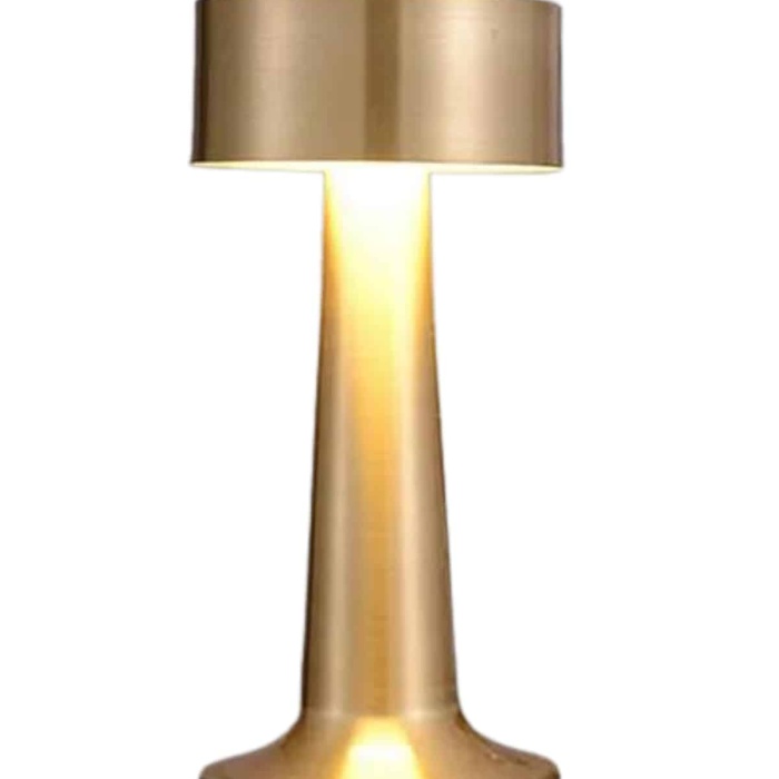 KESGİN MARKET ® Altın Rengi Masa ve Gece Lambası Dokunmatik Şarjlı Masa Lambası