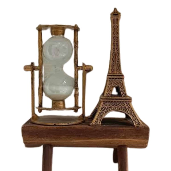KESGİN MARKET ® Paris Eyfel Kulesi Hediyelik Eyfel Retro Kum Saati Dekoratif Eşya