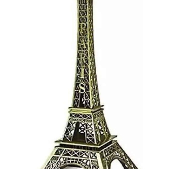 KESGİN MARKET ® Eyfel Kulesi Tasarımlı Kum Saati Kristalleştirilmiş Kum Saati Dekoratif Ahşap Görünümlü