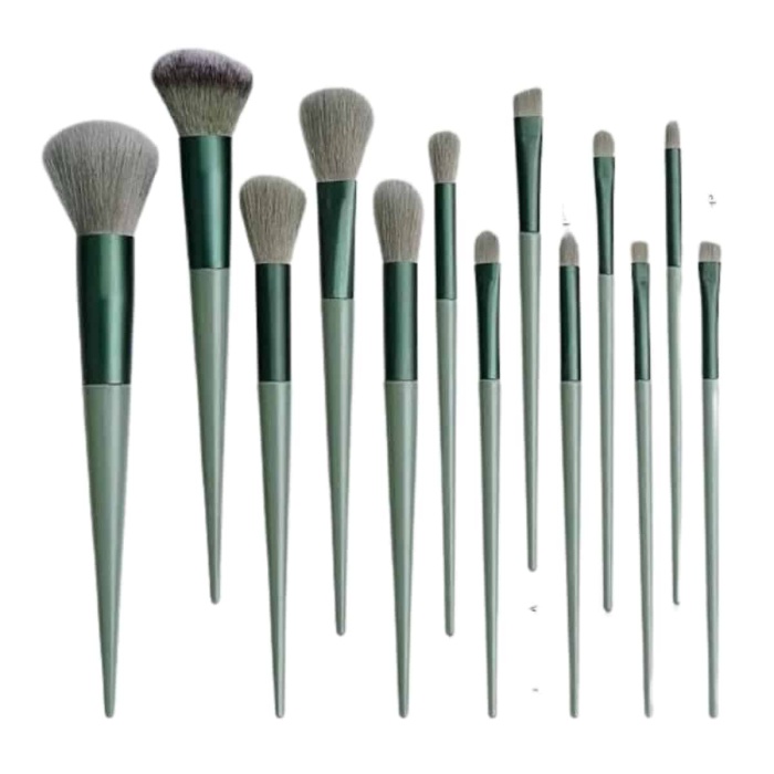 KESGİN MARKET ® Dayanıklı Makyaj Fırçası Seti 13 Parça Yumuşak Kıllı Fırçalar Allık Fondöten Far Fırçası