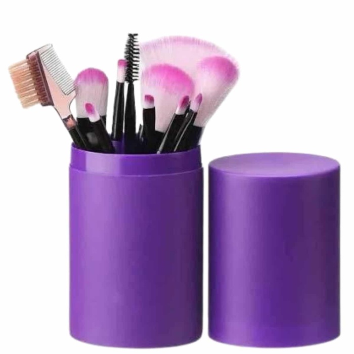 KESGİN MARKET ® 12 Parça Profesyonel Makyaj Fırçası Far Fırçası Allık Fırçası Yumuşak Kıllı