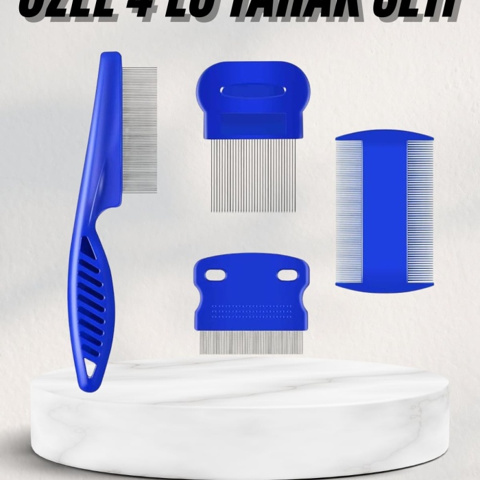 KESGİN MARKET ® Tüy Fırçası Bit Tarağı Seti Evcil Hayvan Tüy Toplayıcı Bit Pire Önleyici Tarak