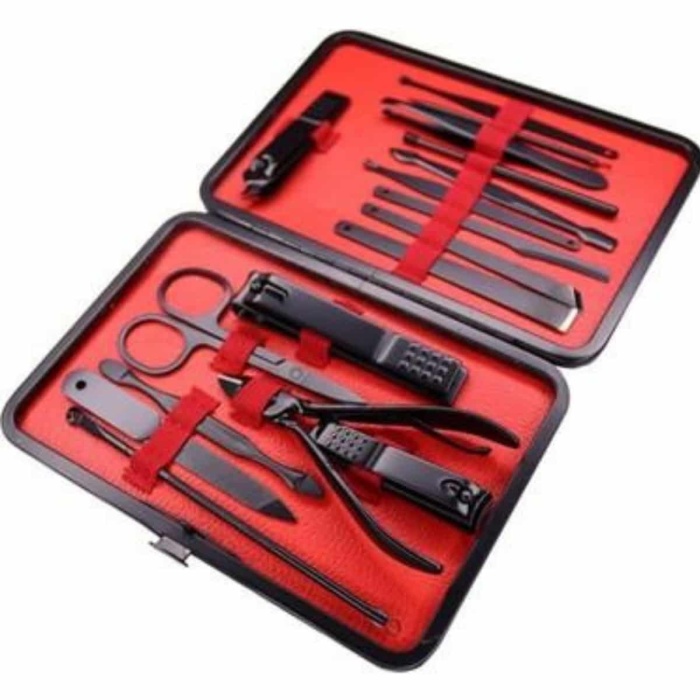 KESGİN MARKET ® 17 Parça Manikür Pedikür Seti El Ayak Bakım Seti Tırnak Makası Törpü