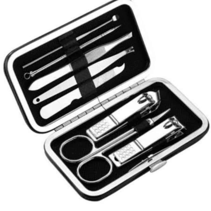 KESGİN MARKET ® Deri Çanta Hediyeli 7 Parça Manikür-Pedikür Tırnak Bakım Seti