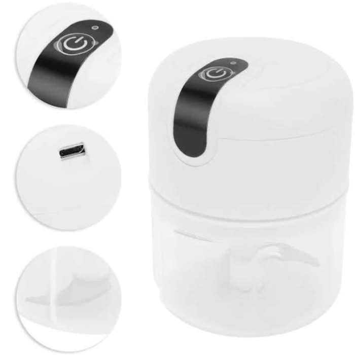 KESGİN MARKET ® Mini Doğrayıcı Rondo Taşınabilir Mini El Blender Paslanmaz Çelik