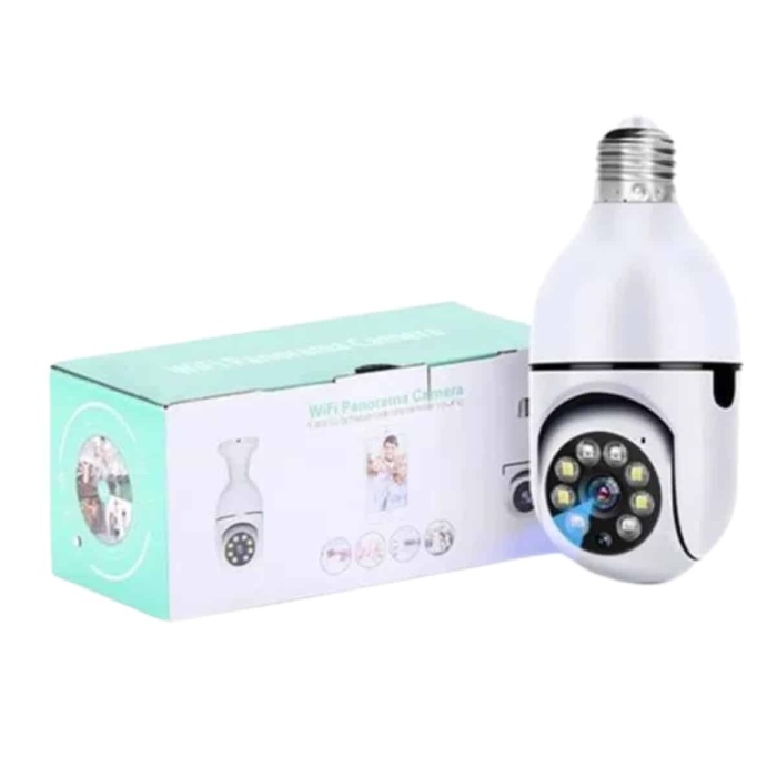KESGİN MARKET ® Wifi Güvenlik Kamerası 360 Derece Dönebilen Harekete Duyarlı Gece Görüşlü Ampul