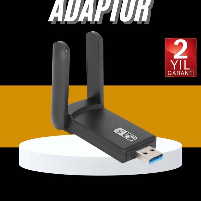 KESGİN MARKET ® Mbps Wifi Alıcı Kablosuz Wifi Adaptörü Çift Band Çift Antenli