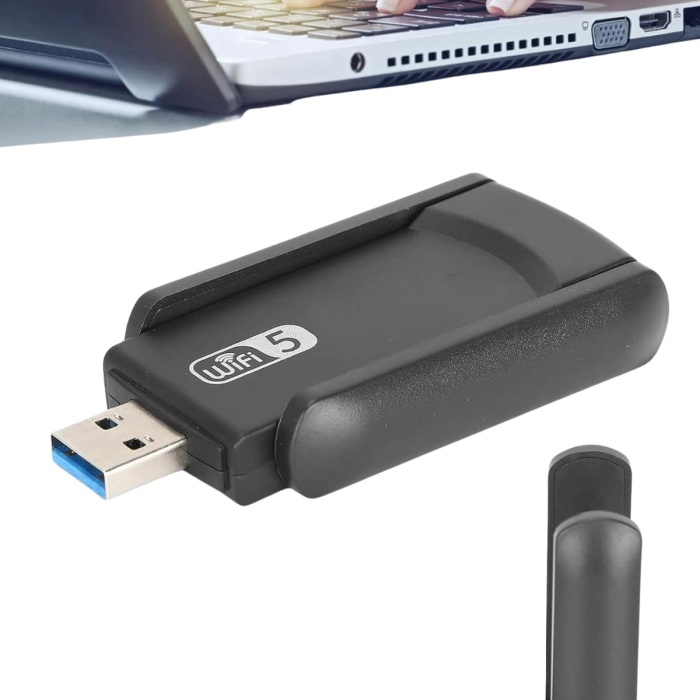 KESGİN MARKET ® Wifi Adaptörü Bt5.0 Wifi 2si Bir Arada Çift Bantlı Çift Anten