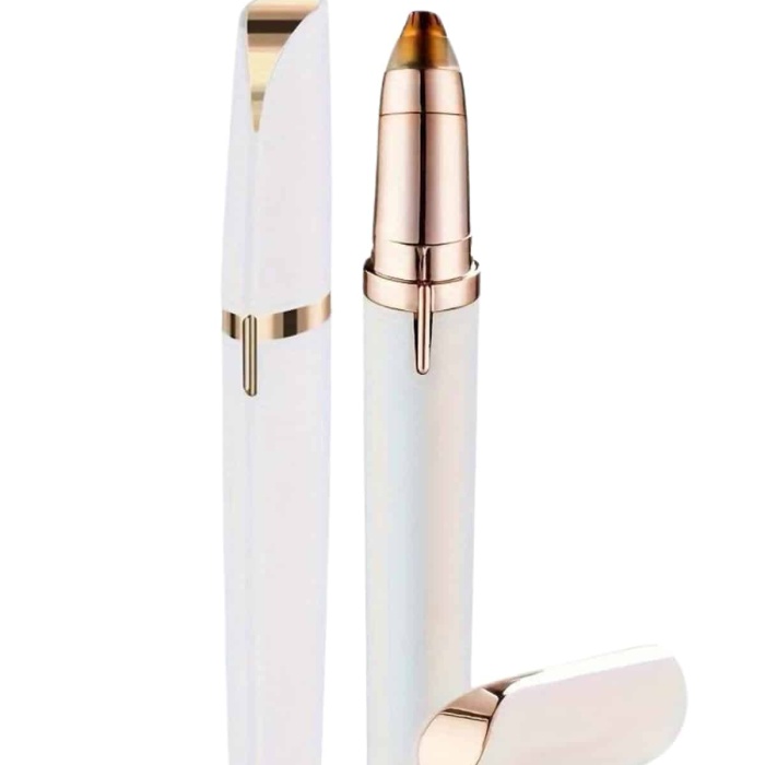 KESGİN MARKET ® Tüy Kıl Alma Kaş Bıyık Unisex Yüz Bakım Epilasyon Aleti Pilli