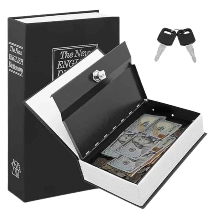 KESGİN MARKET ® Kilitli Gizli Kasa Sözlük Kumbara Kitap Sözlük Görünümlü 18cm