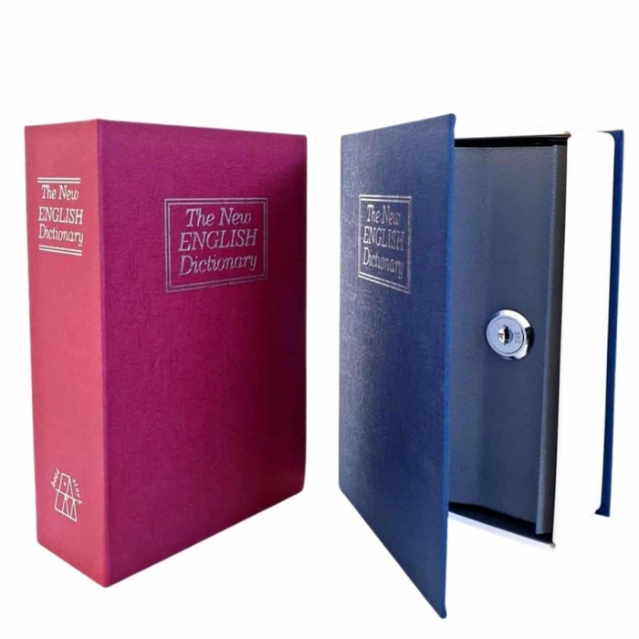 KESGİN MARKET ® Kitap Görünümlü Gizli Kasa Büyük Boy Anahtarlı Kilitli Para Kasası