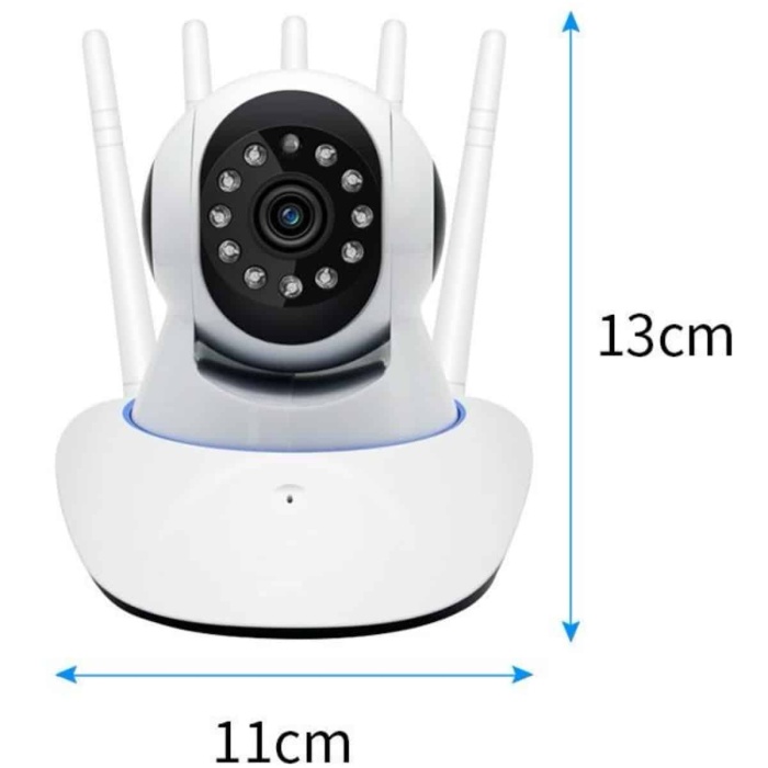 KESGİN MARKET ® LED Aydınlatmalı 5 Antenli Motorlu 1080P Wifi Kamera Sensörlü
