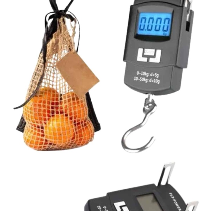 KESGİN MARKET ® Profesyonel El Terazisi El Kantarı 50 Kg Dijital Göstergeli Tartı