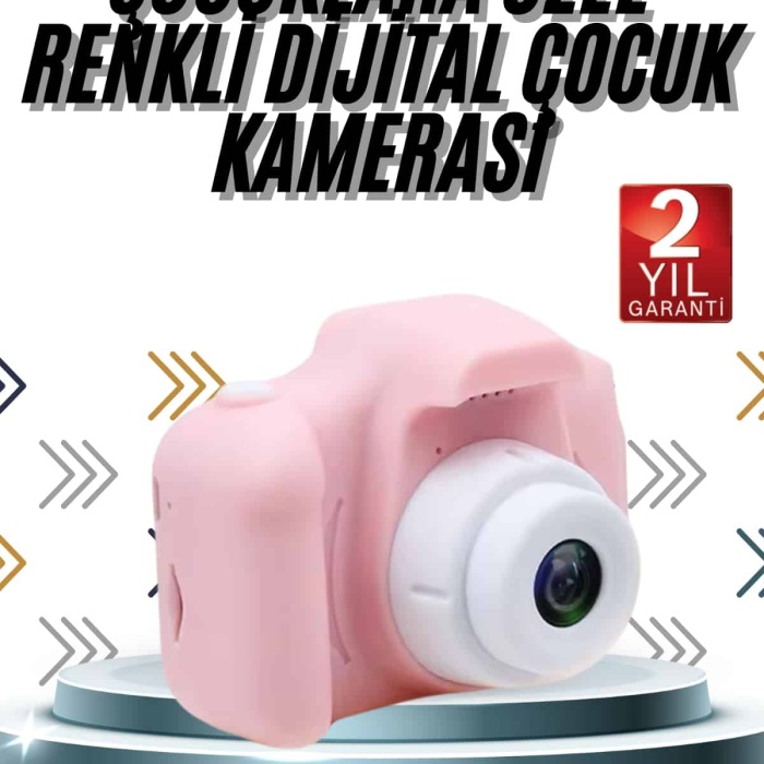 KESGİN MARKET ® Çocuklara Özel Fotoğraf Ve Video Çeken Mini Çok Renkli Fotoğraf Makinesi