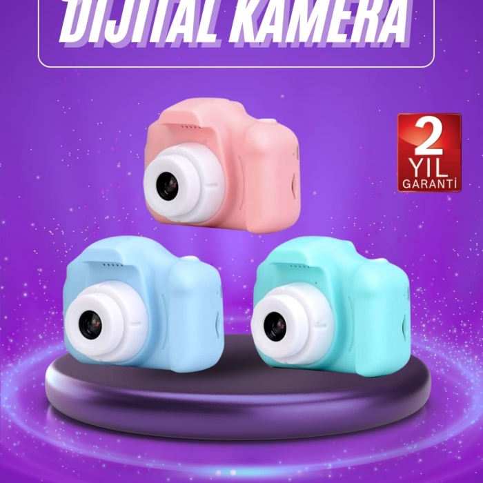 KESGİN MARKET ® Dijital Fotoğraf Makinesi Çocuk Mini 1080p HD Kaliteli Renkli