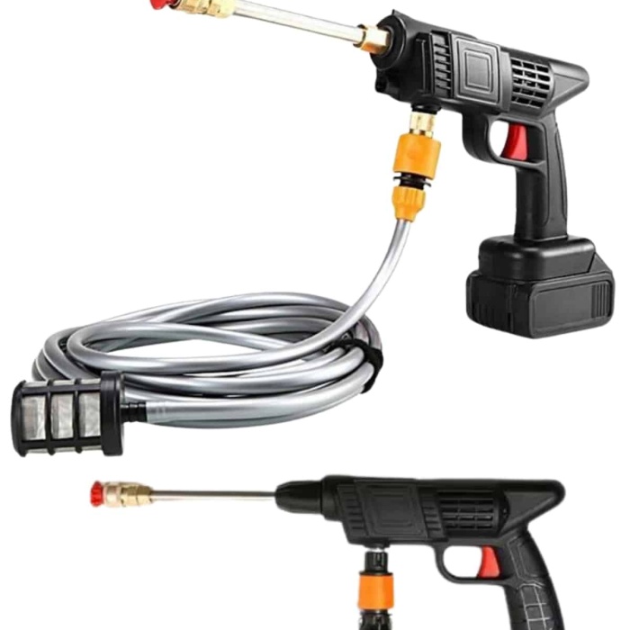 KESGİN MARKET ® Akülü Oto Araç Yıkama Yüksek Basınçlı Araba Yıkama Makinesi Şarjlı