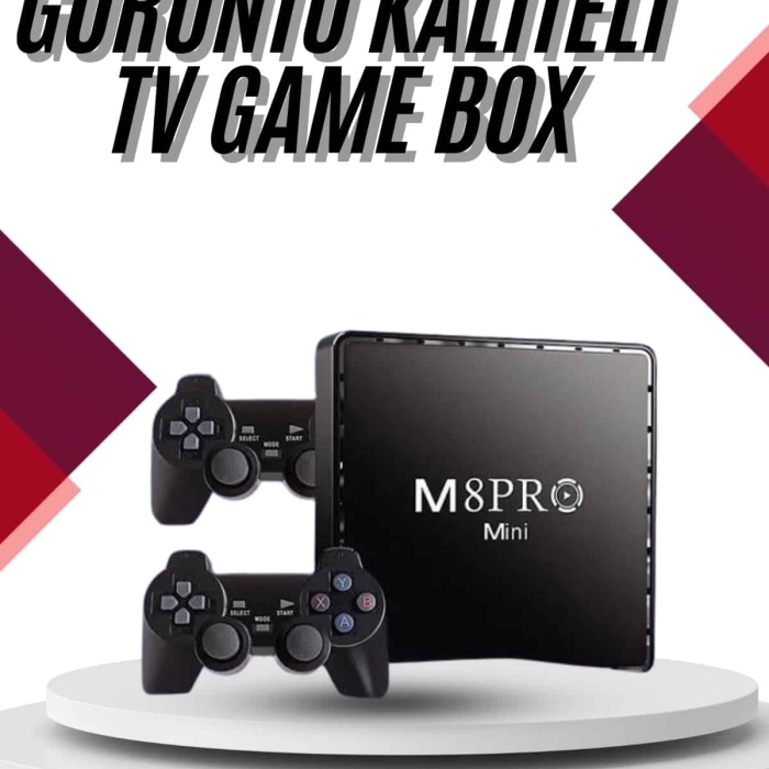 KESGİN MARKET ® 10K Ultra Hd Video Oyun Konsolu Android Tv Box 2.4g Game Stick