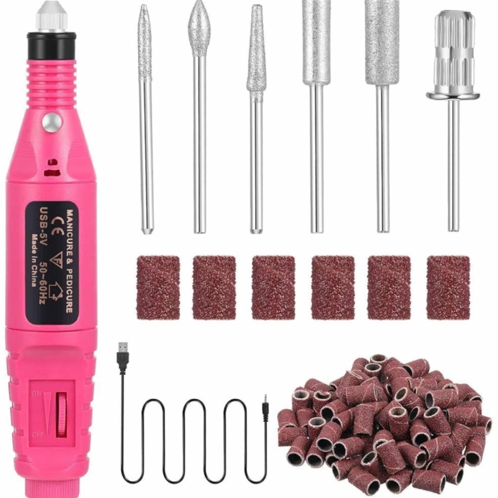 KESGİN MARKET ® Protez Tırnak Ayak Nasır Ve Tırnak Mantar Makinesi Elektrikli 12v Tırnak Törpü Seti