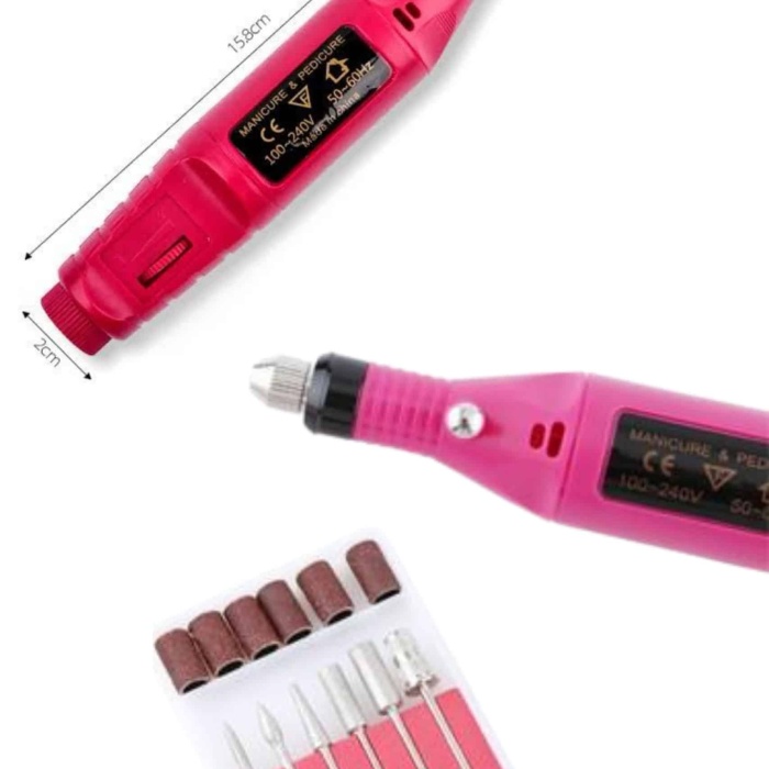 KESGİN MARKET ® Protez Tırnak Ayak Nasır Ve Tırnak Mantar Makinesi Elektrikli 12v Tırnak Törpü Seti