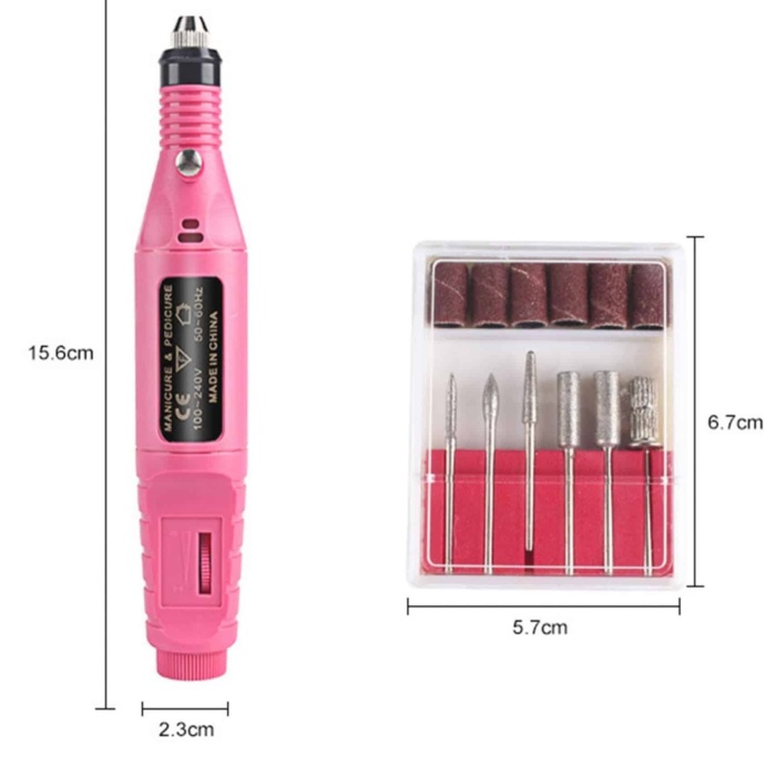 KESGİN MARKET ® Elektrikli Profesyonel Manikür Pedikür Seti Değiştirilebilir Başlık Seçeneği