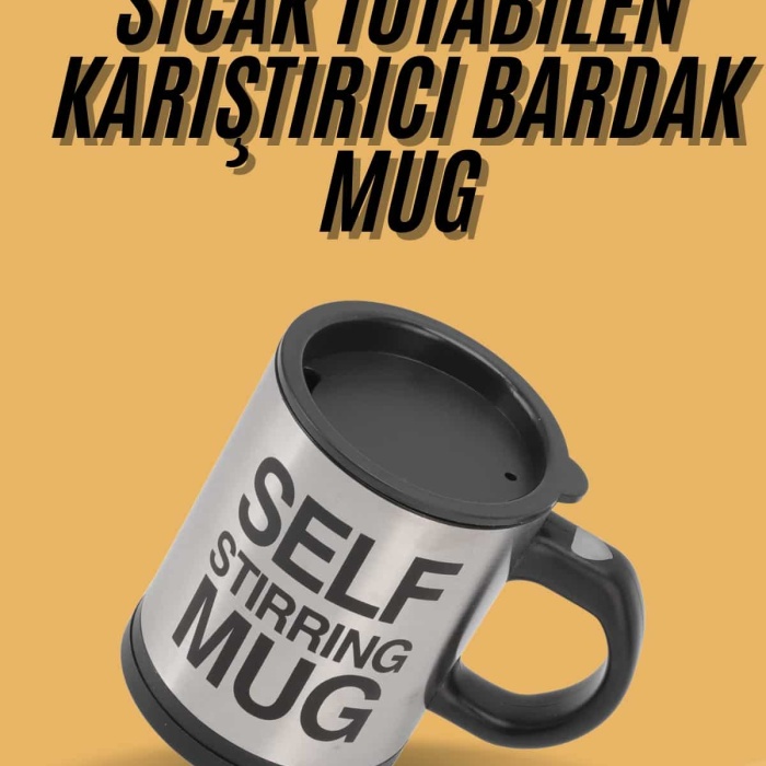 KESGİN MARKET ® Sıcak Tutan Termos Bardak Kendi Kendini Karıştıran Mikser Kupa