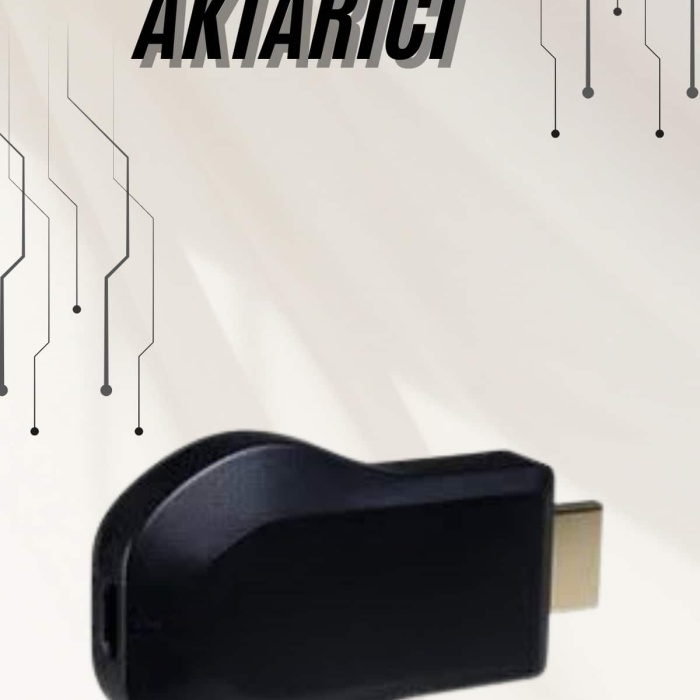 KESGİN MARKET ® Kablosuz Hdmı Ses Ve Görüntü Aktarıcı Kolay Taşınabilir Yüksek Çözünürlüklü