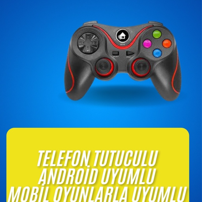 KESGİN MARKET ® Kablosuz Oyun Kolu Bluetooth Joystick Gamepad Android Uyumlu