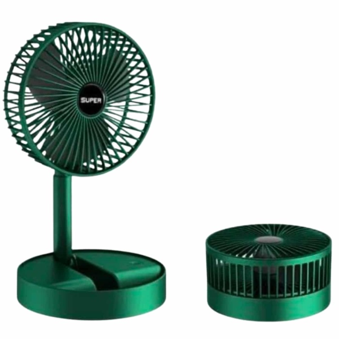 KESGİN MARKET ® 3 Kademe Hız Ayarlı Vantilatör Telefon Standlı Şarjlı Katlanabilir Soğutucu Pervane