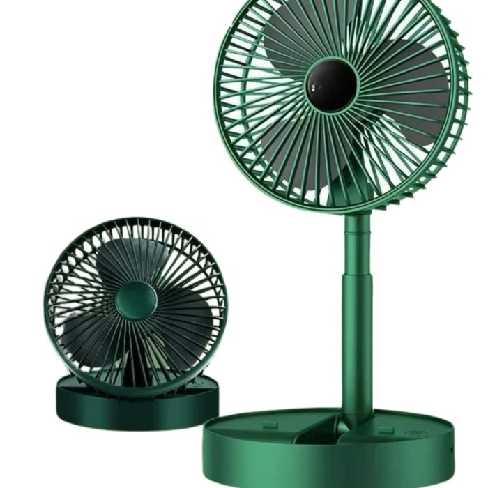 KESGİN MARKET ® 3 Kademe Hız Ayarlı Vantilatör Telefon Standlı Şarjlı Katlanabilir Soğutucu Pervane