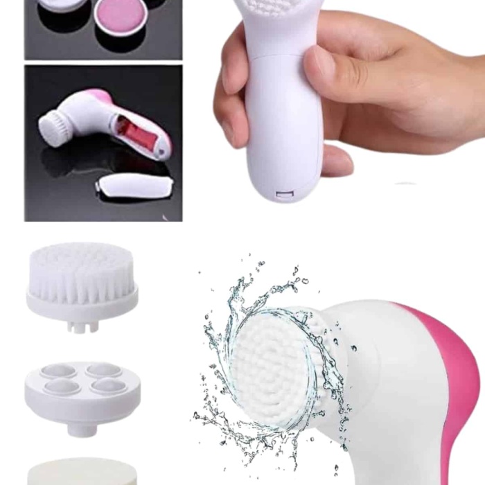 KESGİN MARKET ® 5 Başlıklı Cilt Temizleme Cihazı Ultra Kaliteli Yumuşak Kırşıklık Karşıtı