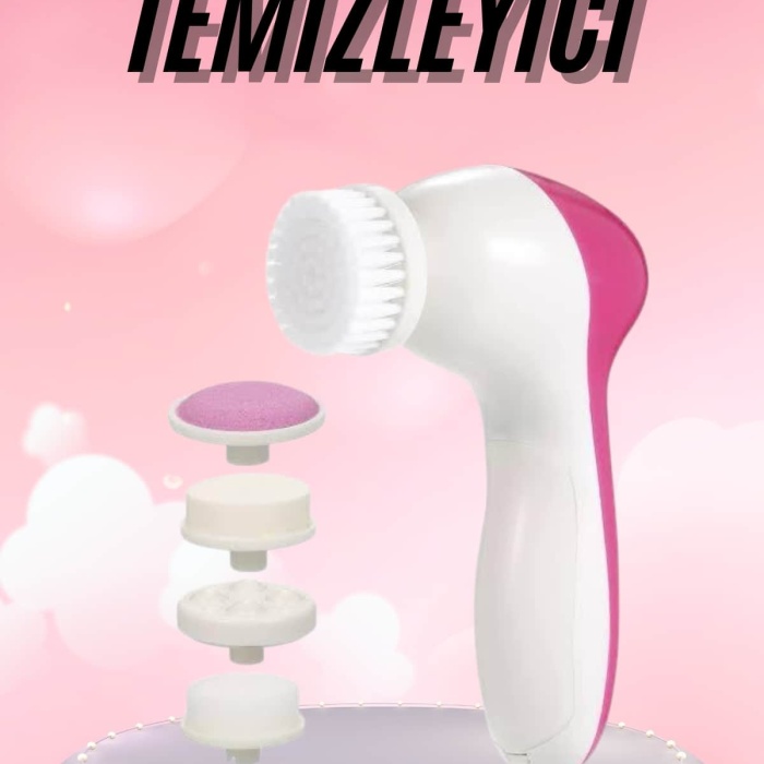 KESGİN MARKET ® 5 Başlıklı Titreşimli Cilt Temizleme Seti Canlandırıcı ve Onarıcı