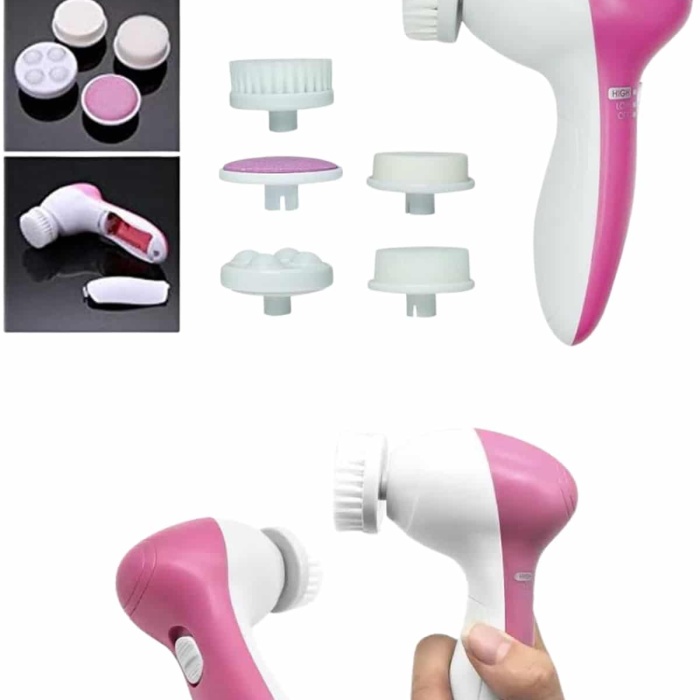 KESGİN MARKET ® 5 Başlıklı Titreşimli Cilt Temizleme Seti Canlandırıcı ve Onarıcı