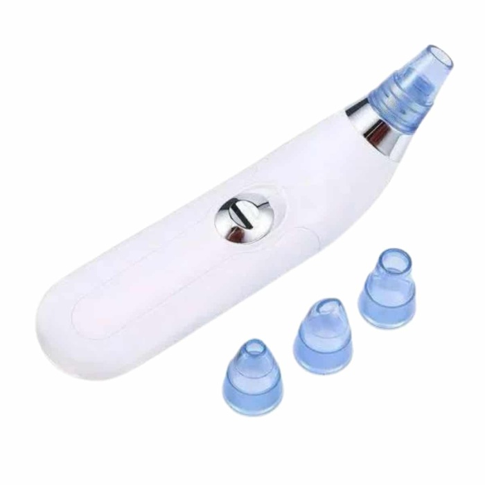 KESGİN MARKET ® 4 Başlıklı Pilli Vakumlu Siyah Nokta Temizleyici Akne Ve Sivilce Önleyici