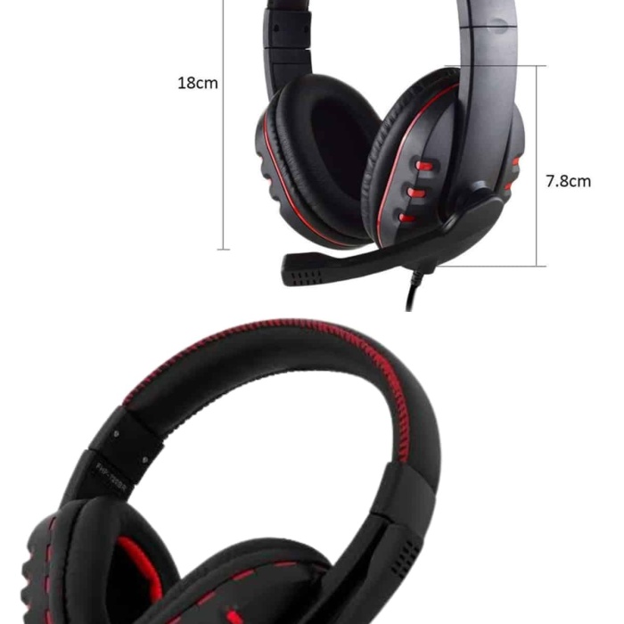 KESGİN MARKET ® Mikrofonlu   Kulaklık Oyuncu Kulaklığı Yüksek Ses Kaliteli Stereo Yumuşak Yastıklar