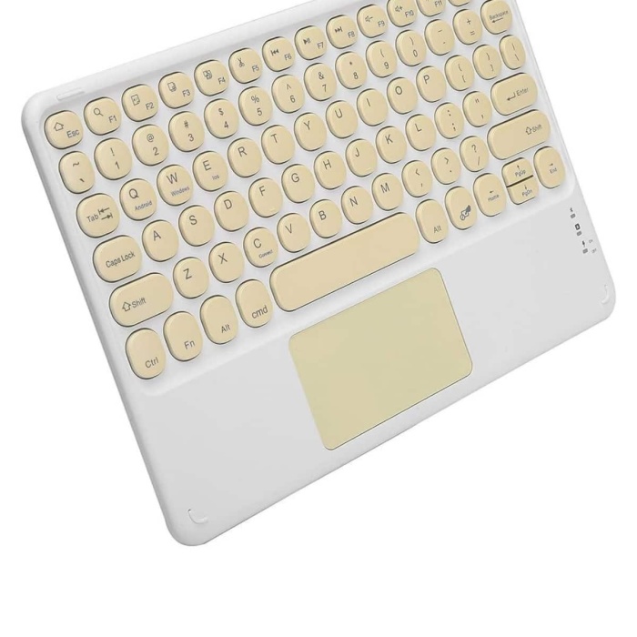 KESGİN MARKET ® Touchpad Uyumlu Bluetooth Klavye Slim Kablosuz Wifi Q Klavye