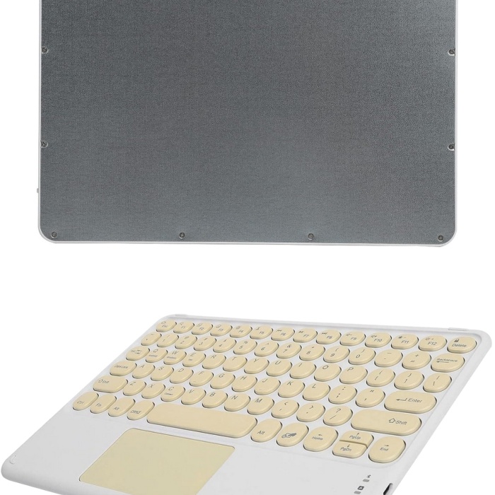 KESGİN MARKET ® Touchpad Uyumlu Bluetooth Klavye Slim Kablosuz Wifi Q Klavye