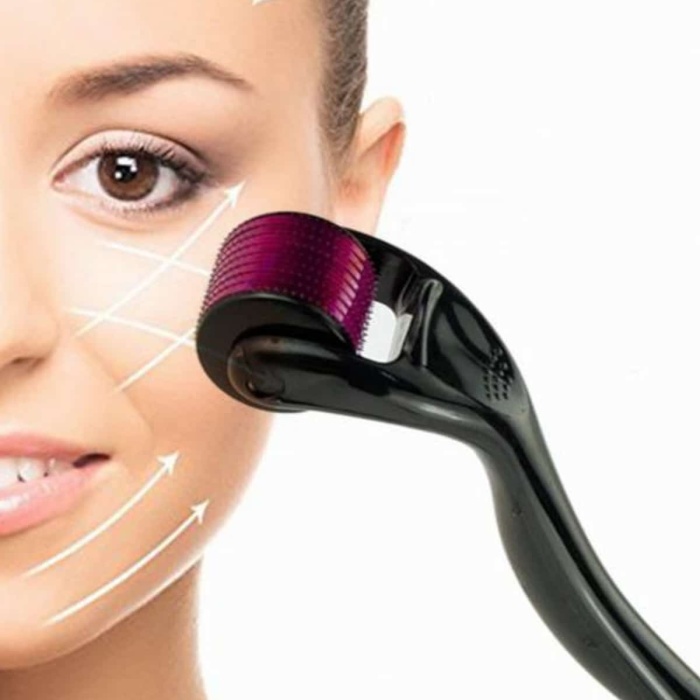 KESGİN MARKET ® Derma Roller Titanyum Uçlu 540 İğneli 1 Mm Saç Sakal Çıkarma Ve Cilt Bakım Masaj Aleti