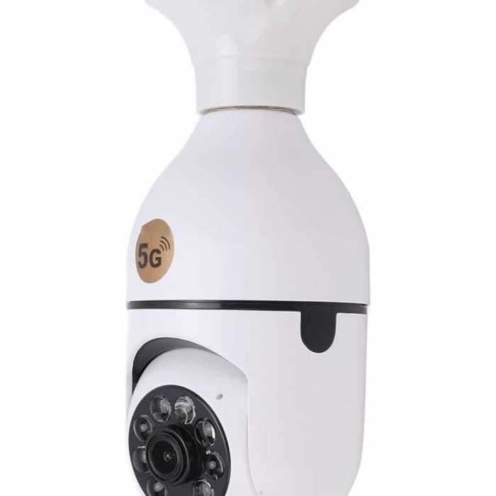 KESGİN MARKET ® Akıllı Kamera Wifi Kamera Duylu Ampul Görünümlü 360 Derece Dönebilen Ev Kamerası