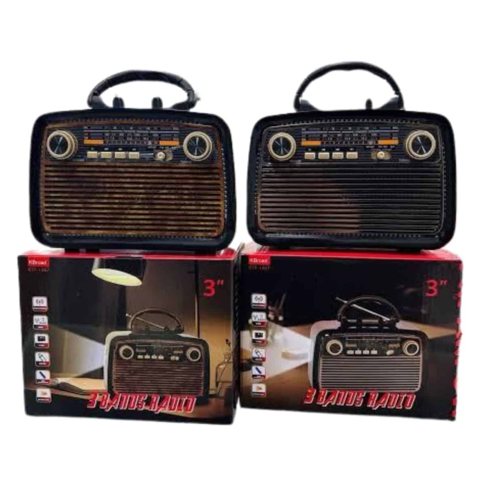 KESGİN MARKET ® Eskitme Nostalji Tasarımlı Bluetoothlu Nostalji Radyo Ahşap Nostaljik Görünümlü