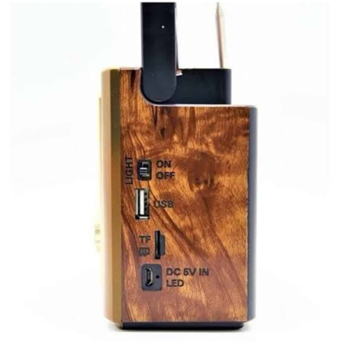 KESGİN MARKET ® Müzik Kutusu Bluetooth Bağlantılı El Fenerli Nostaljik Tasarım Radyo